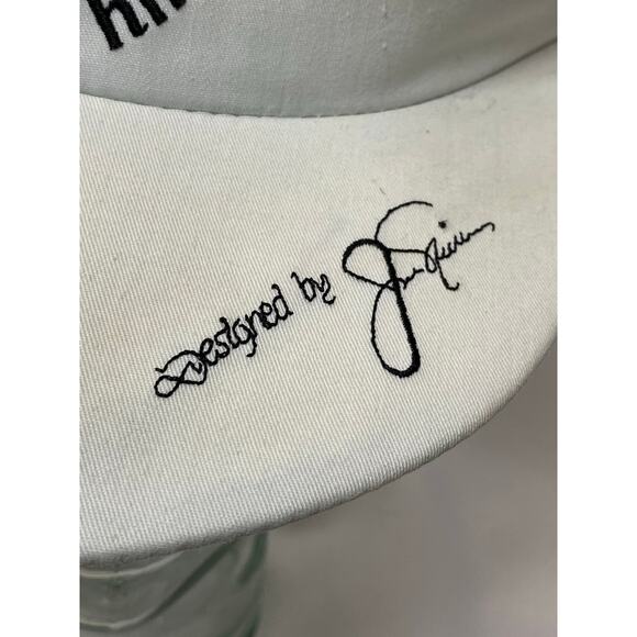 Vintage 80s/90s Mission Hills Golf And Country Club Adjustable Visor White - Picture 8 of 9